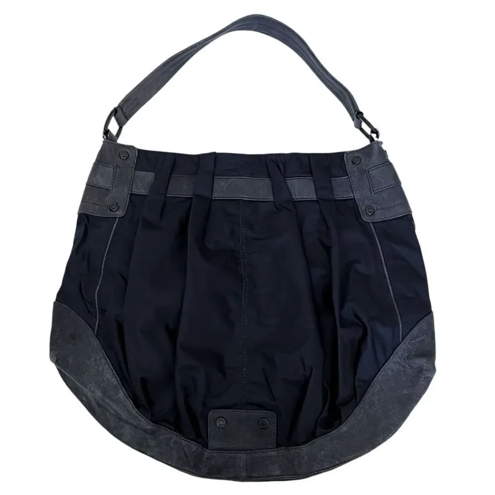 Andrew Marc Nylon & Leather Shoulder Bag